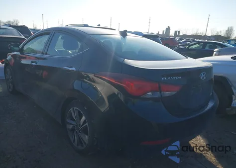 2014 Hyundai Elantra Limited z USA, uszkodzony, nr VIN KMHDH4AE9EU104753